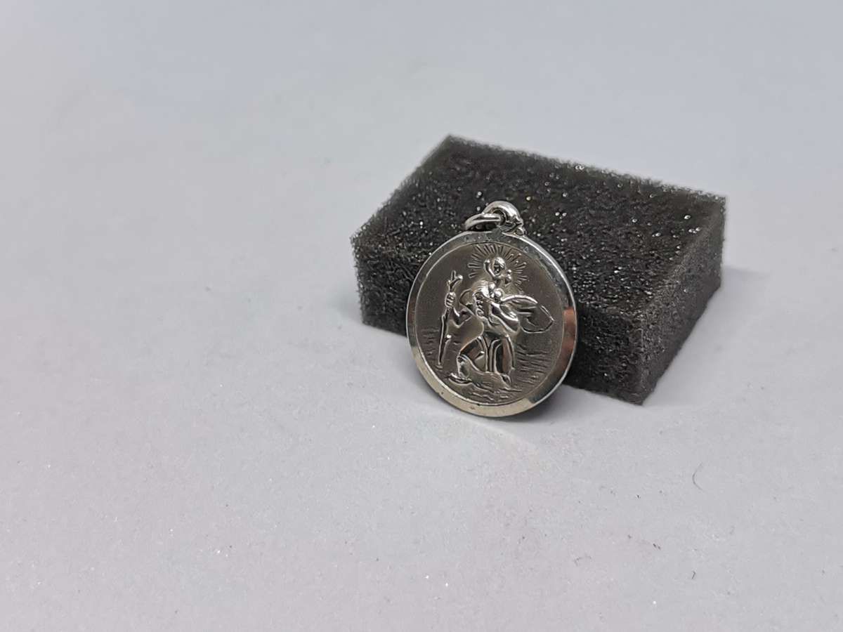 Silver St Christopher Pendant