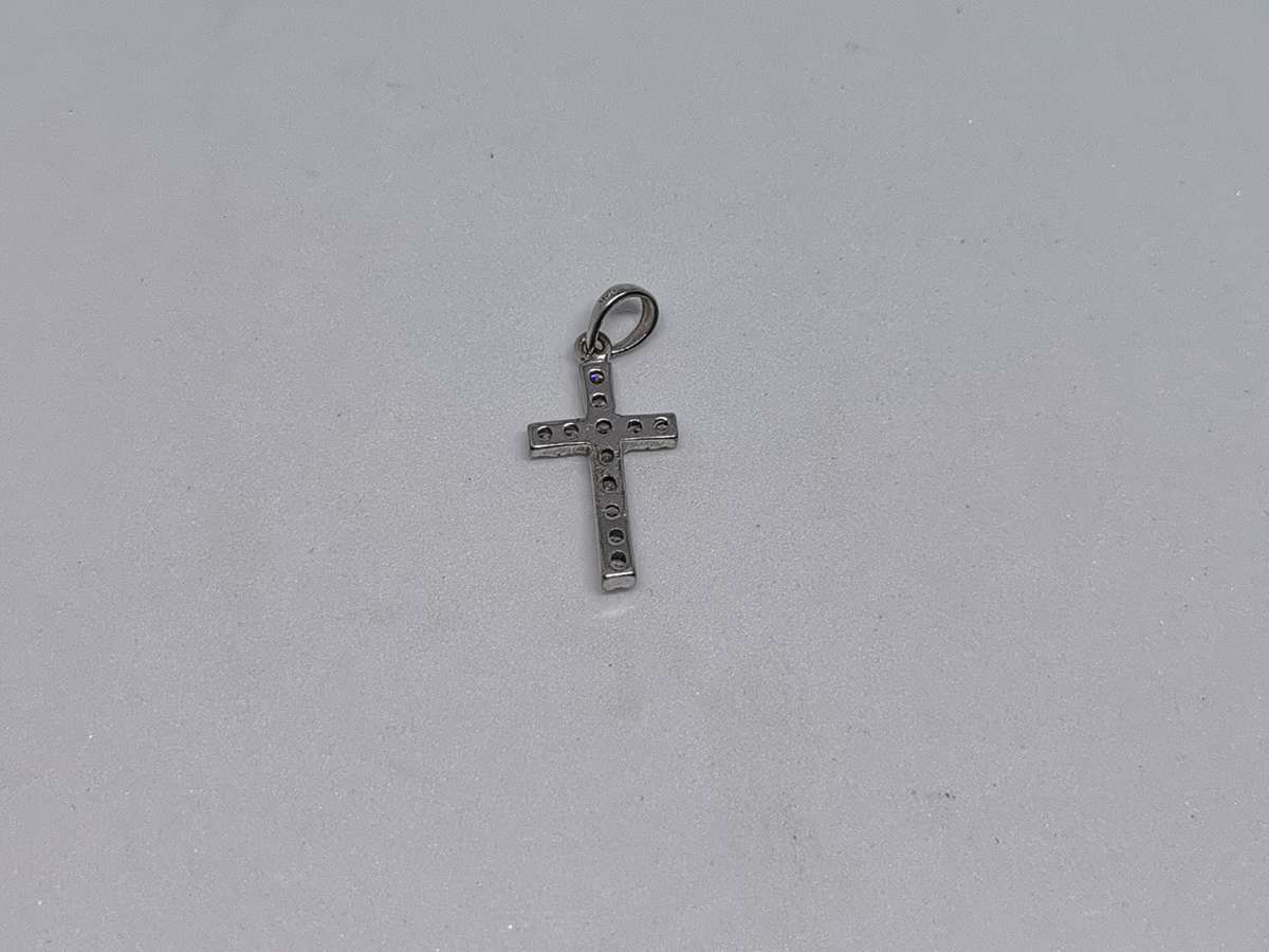 Dainty Silver Cross Pendant
