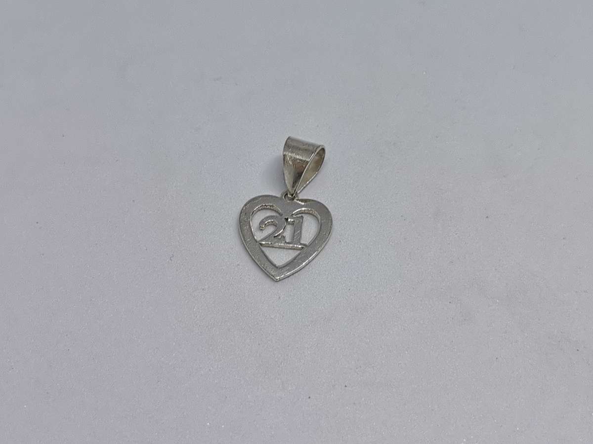 Silver 21st Birthday Pendant