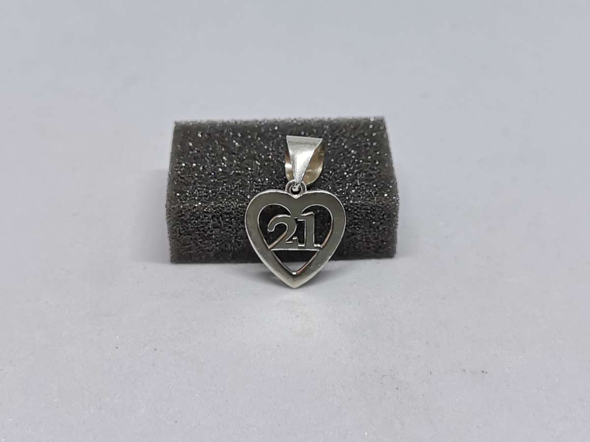 Silver 21st Birthday Pendant