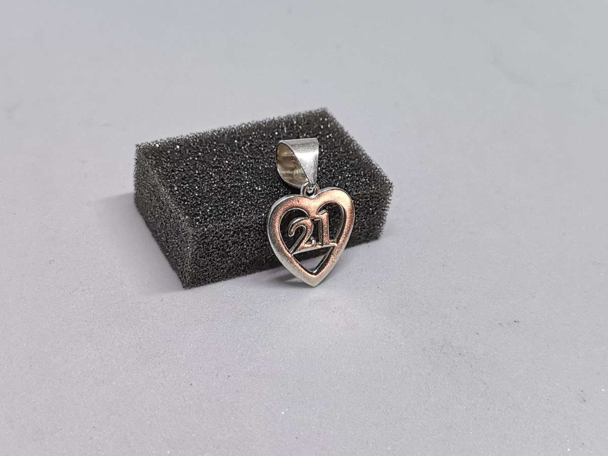 Silver 21st Birthday Pendant