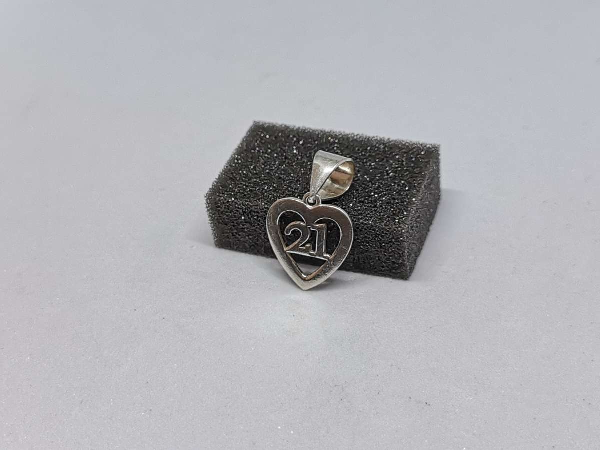 Silver 21st Birthday Pendant