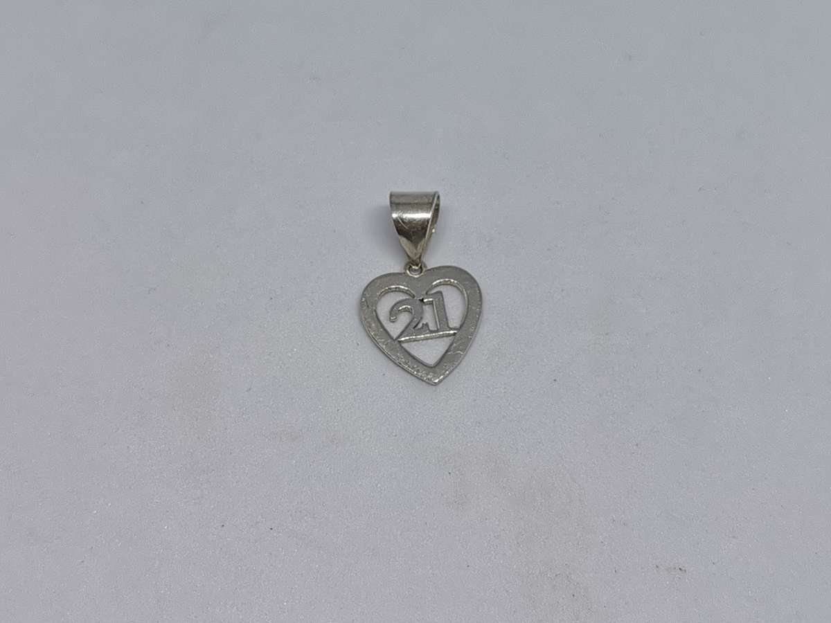 Silver 21st Birthday Pendant