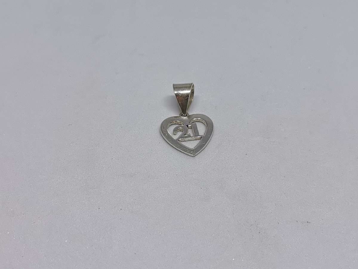 Silver 21st Birthday Pendant