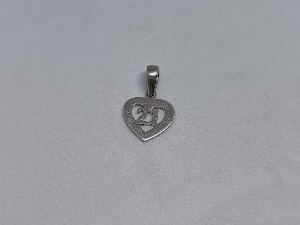 Silver 21st Birthday Pendant