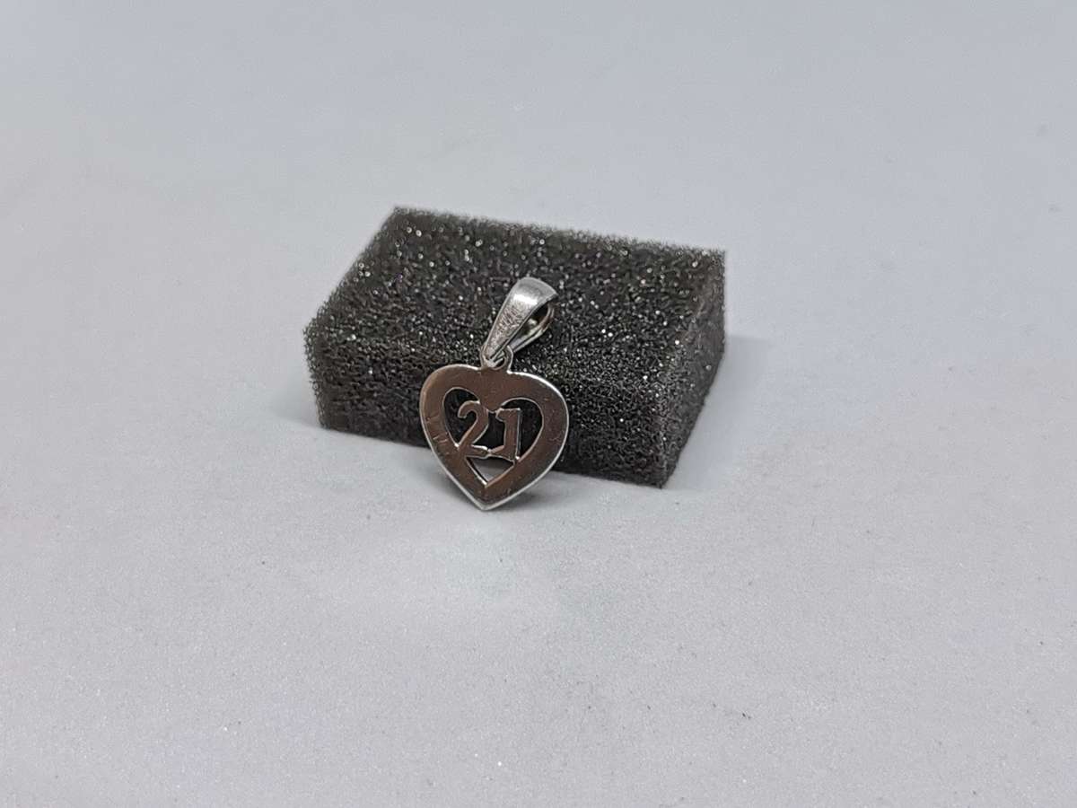 Silver 21st Birthday Pendant