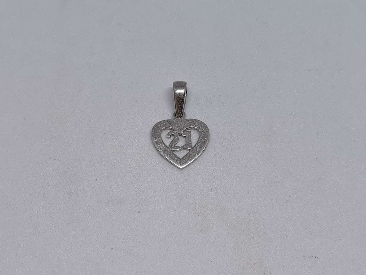 Silver 21st Birthday Pendant