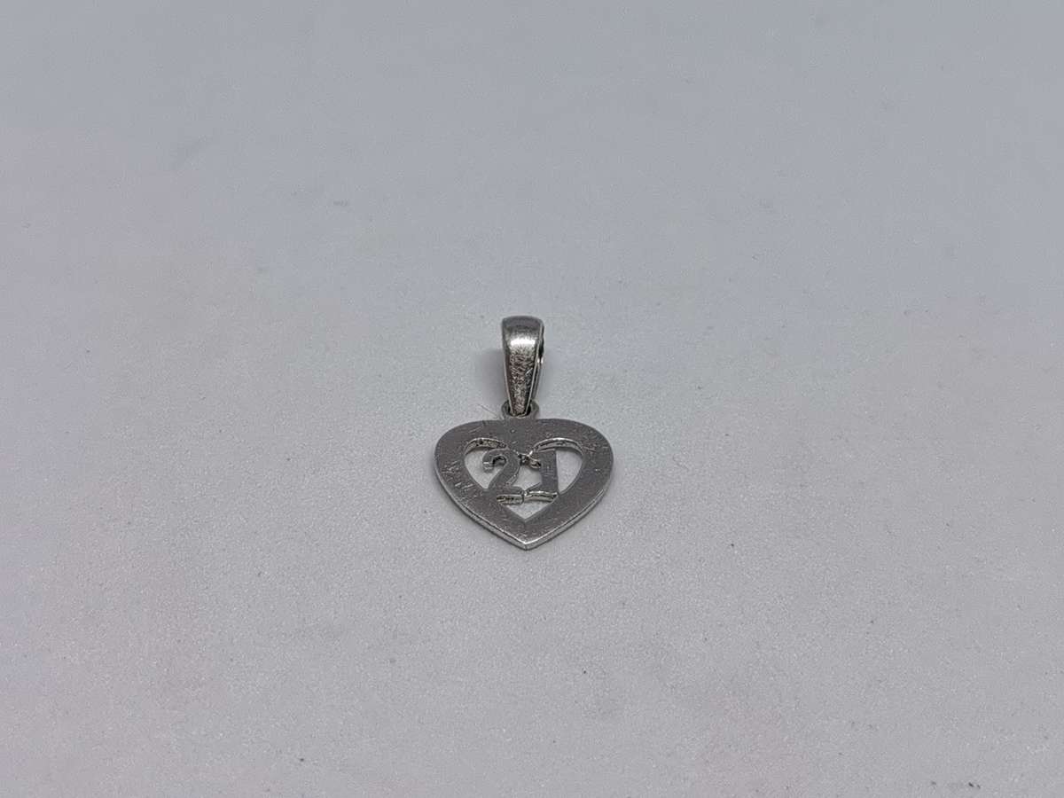 Silver 21st Birthday Pendant