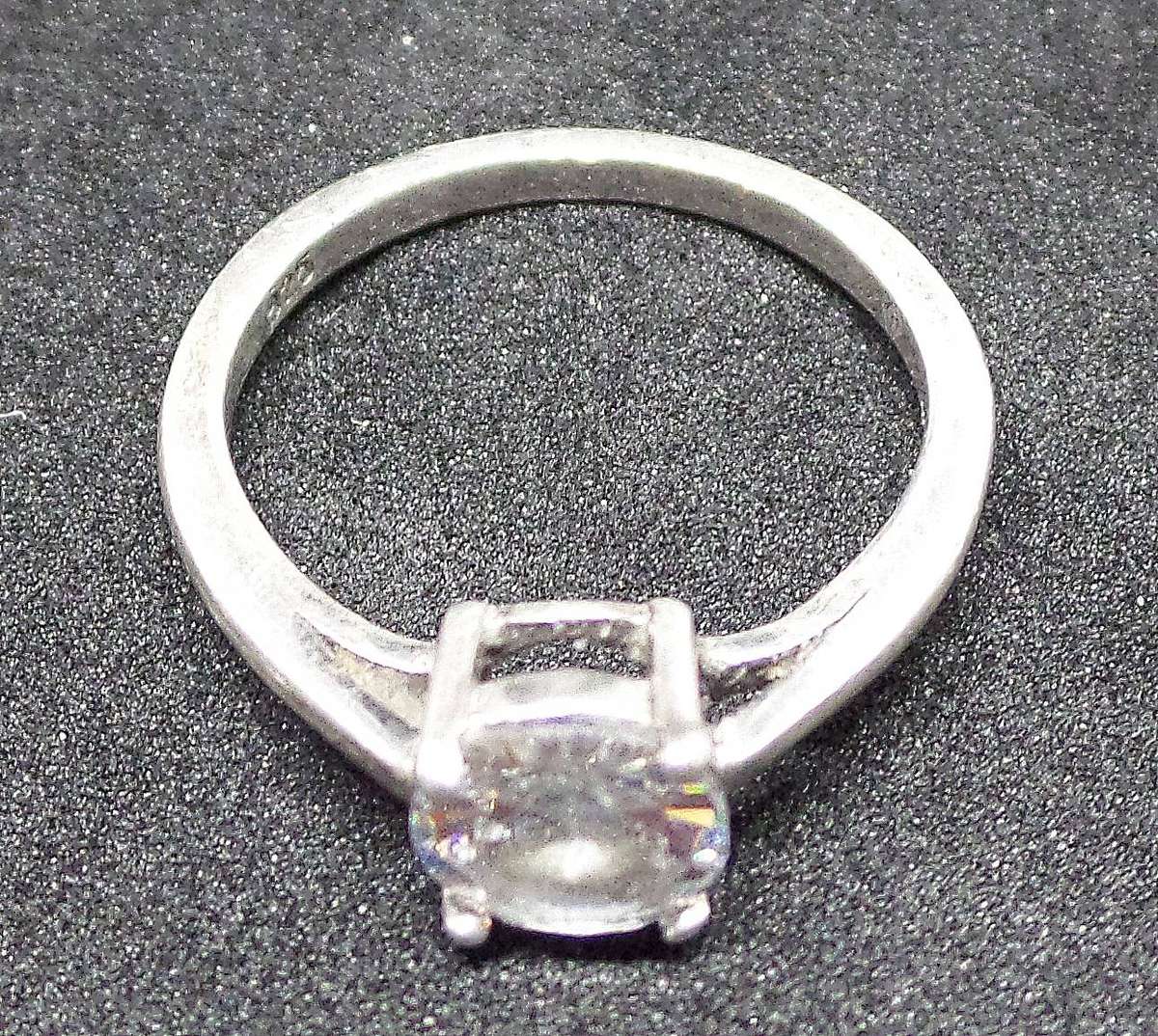 Silver Solitaire ring