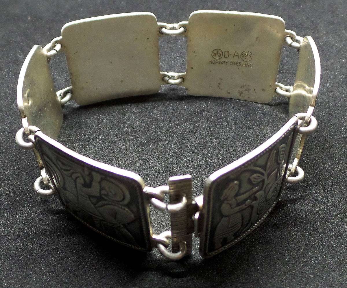 Vintage Scandinavian silver bracelet by David-Andersen, Norway