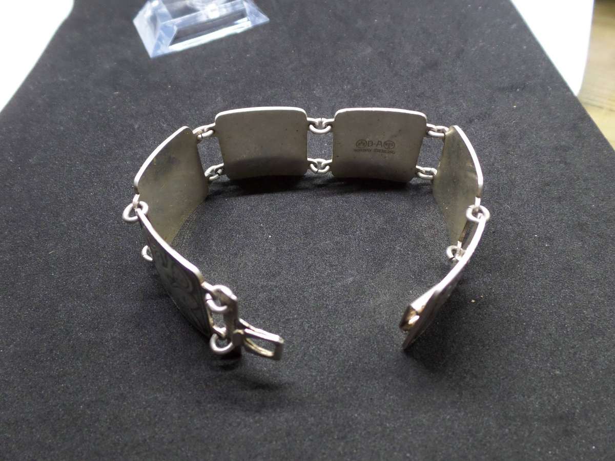 Vintage Scandinavian silver bracelet by David-Andersen, Norway