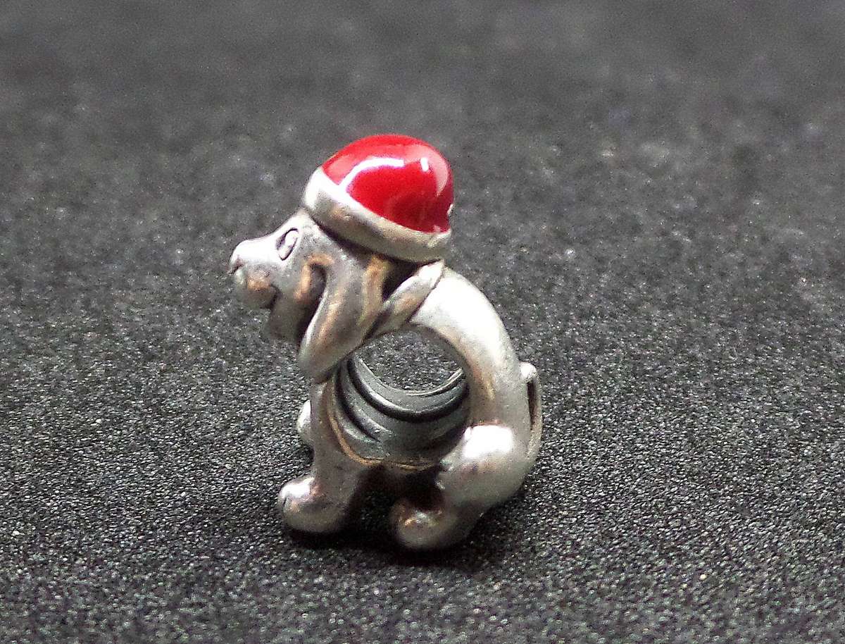 Pandora `Christmas Puppy` Charm