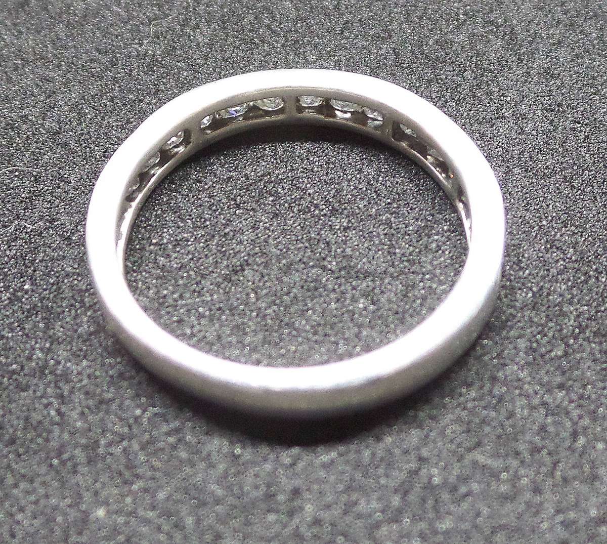 *R1 Auction* Silver Half-Eternity Ring