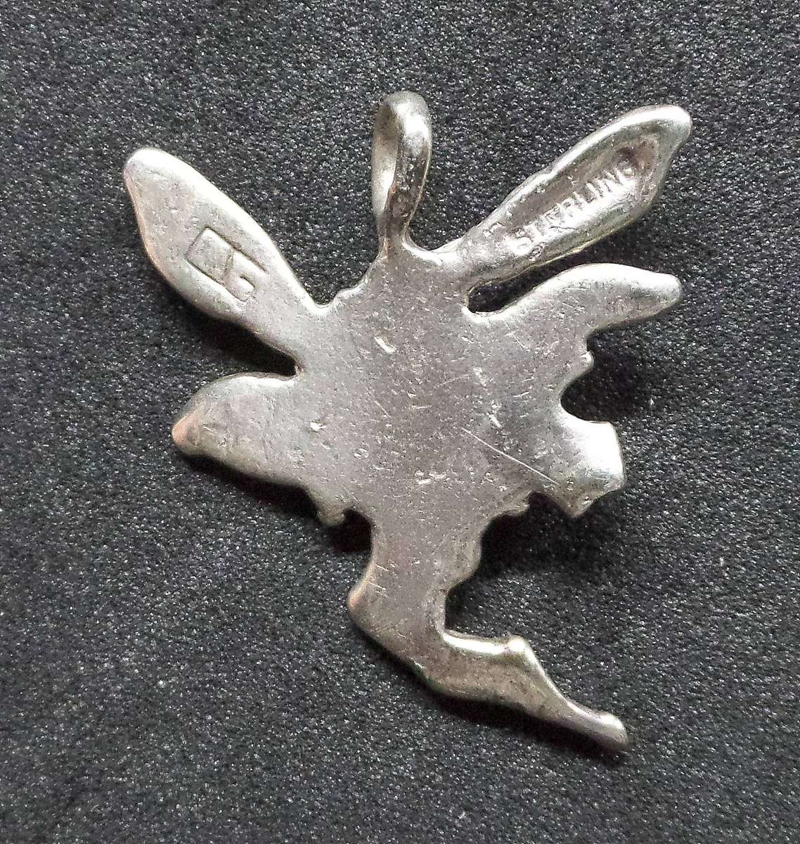 *R1 Auction* Tiny Silver Fairy Pendant - Size 23x20mm