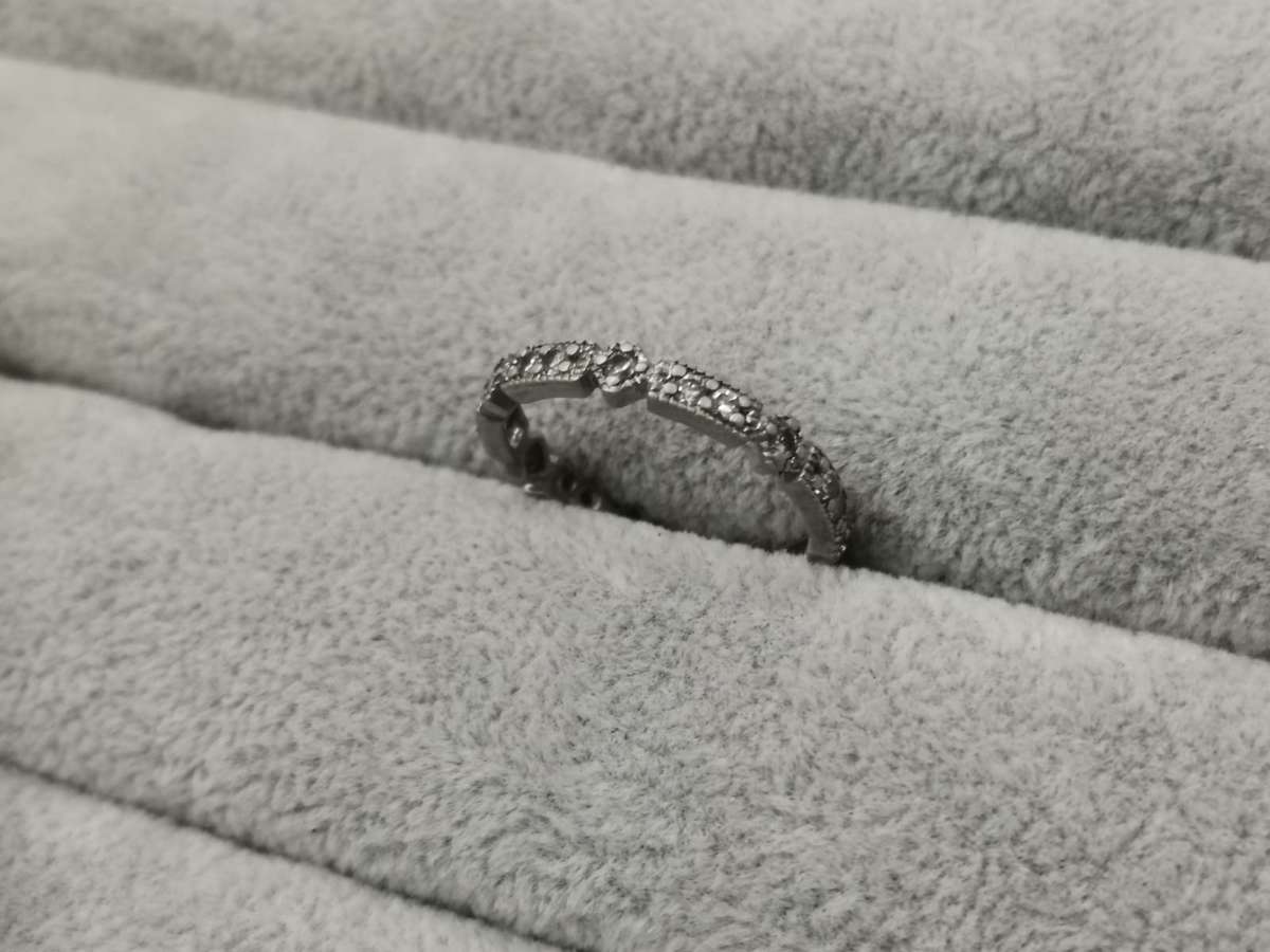 925Silver: Eternity Ring - Multiple CZ - Size O