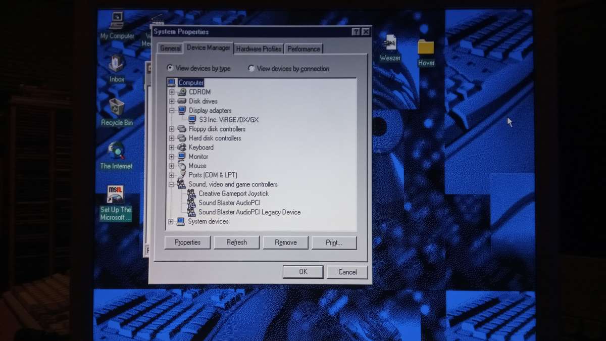 Intel Pentium 120MHz computer