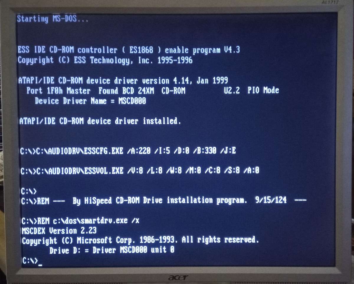 Intel Pentium 120MHz computer