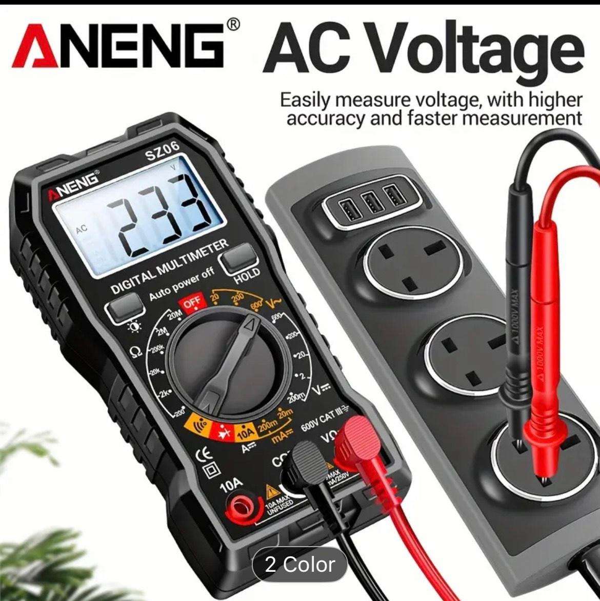 ANENG SZ06 Smart Digital Multimeter-Black