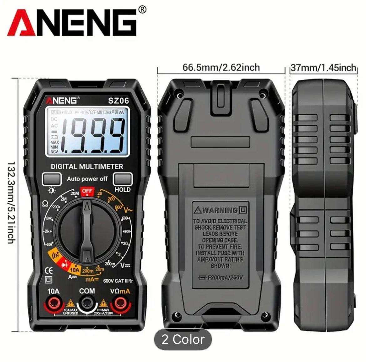 ANENG SZ06 Smart Digital Multimeter-Black