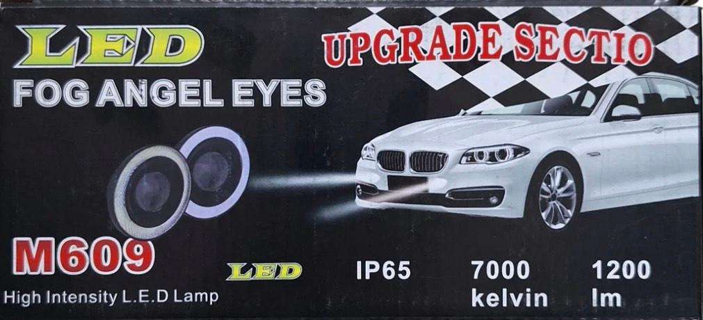 Universal White LED Fog Angel Eyes