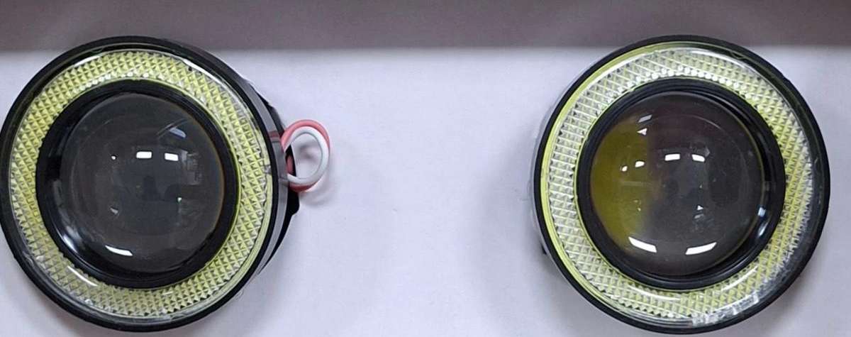 Universal White LED Fog Angel Eyes