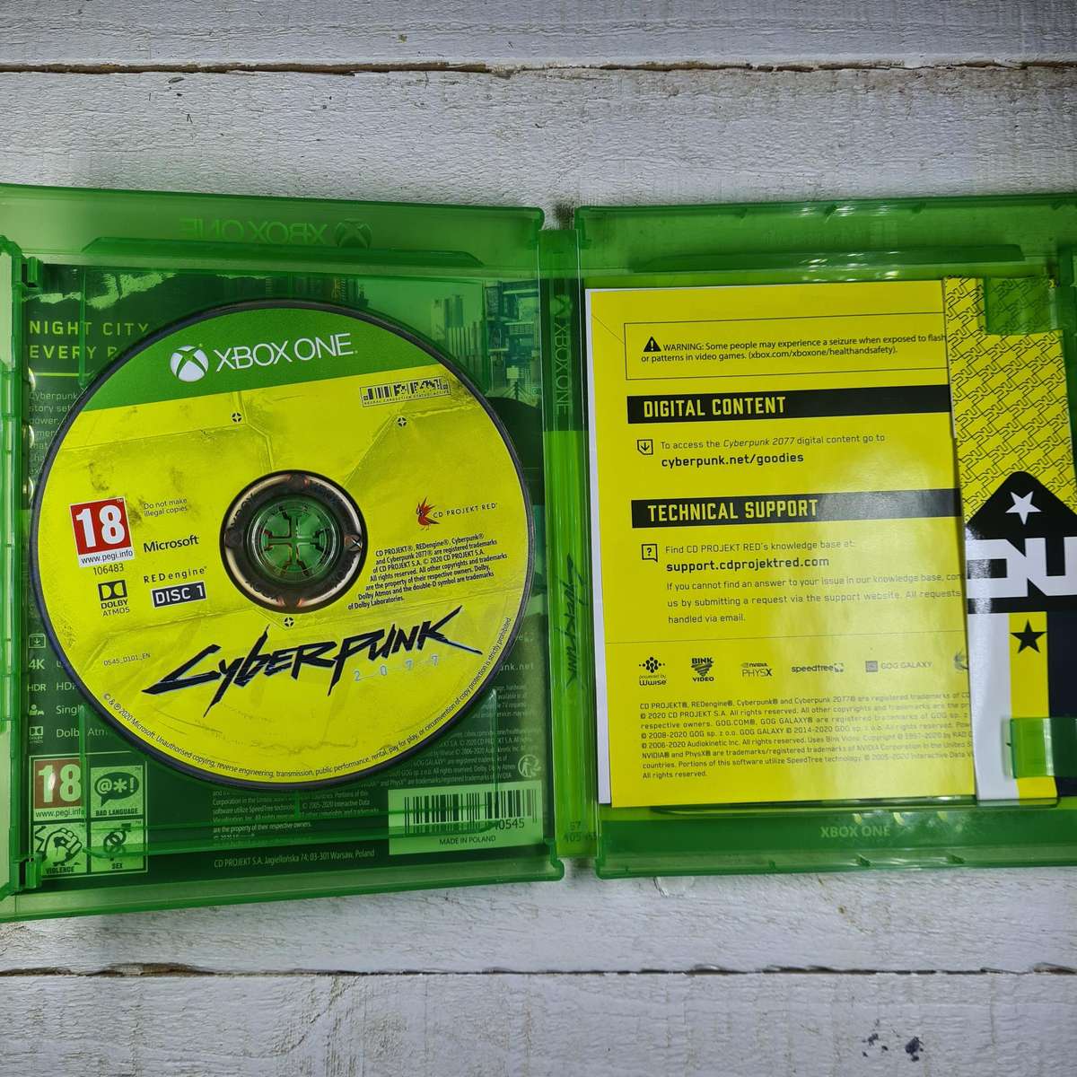 Cyberpunk 2077 Xbox Disc
