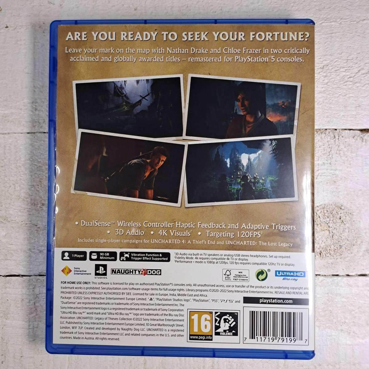 Uncharted: Legacy of Thieves Collection (PS5) Disc