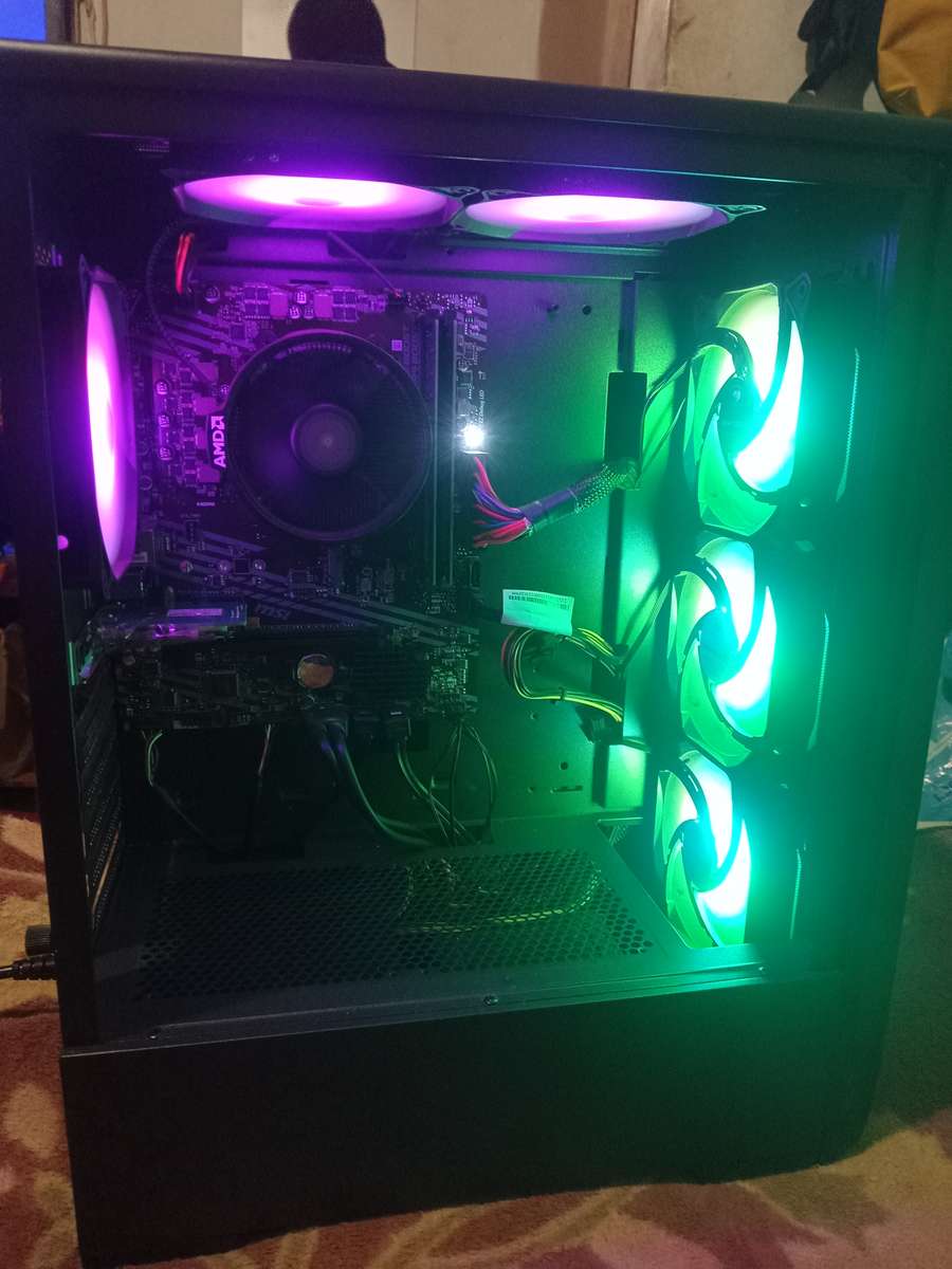 AMD GAMING PC RYZEN 5 5500, 64GB DDR4 3200MHZ 1TB SSD RX 6600 8GB GDDR6