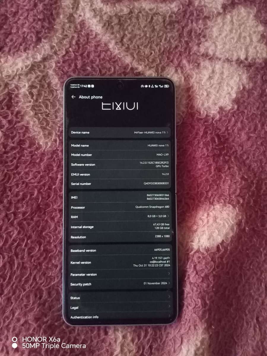 Huawei Nova 11i 128GB LTE Dual Sim Smartphone - Green