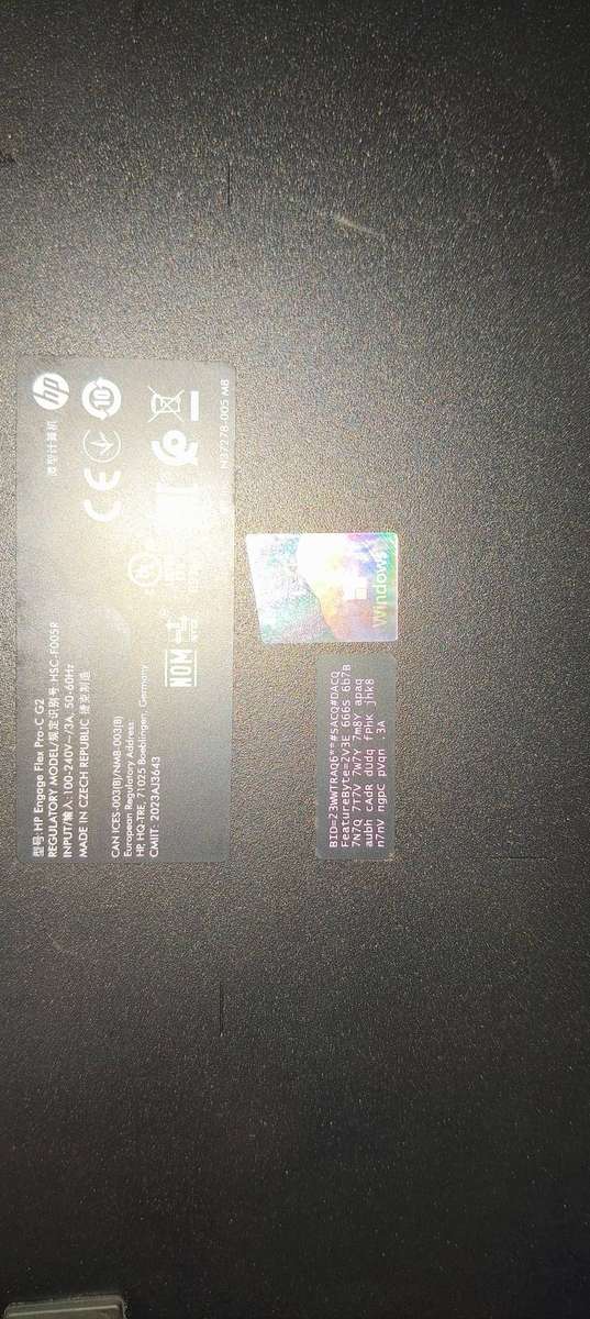 FAULTY HP Engage Flex Pro C G2 i3 13th Gen 16GB ddr5 Ram