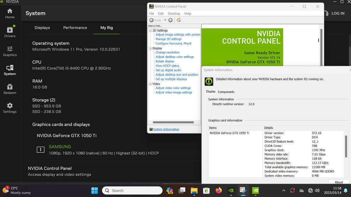 MSI GEFORCE Gtx 1050 ti 4GB DDR5 OCV1
