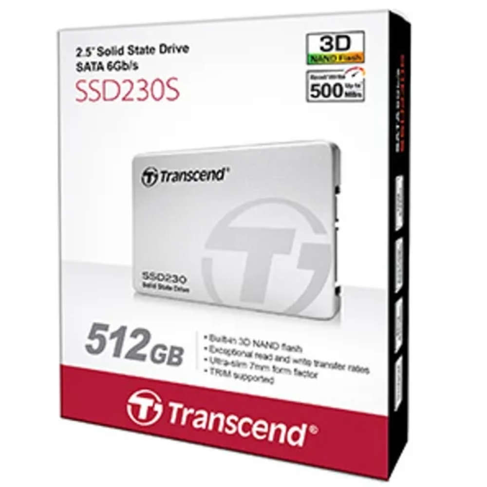 Transcend SSD230 Series 2.5" 512GB SSD Hard Drive - 512GB Solid State Drive
