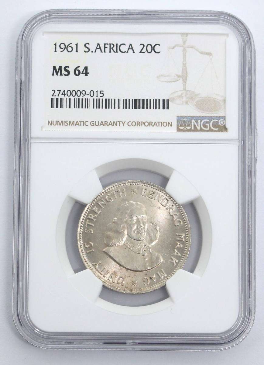 **ONLY 3 GRADES ARE HIGHER!!!** 1961 Silver 20c ~ NGC MS64
