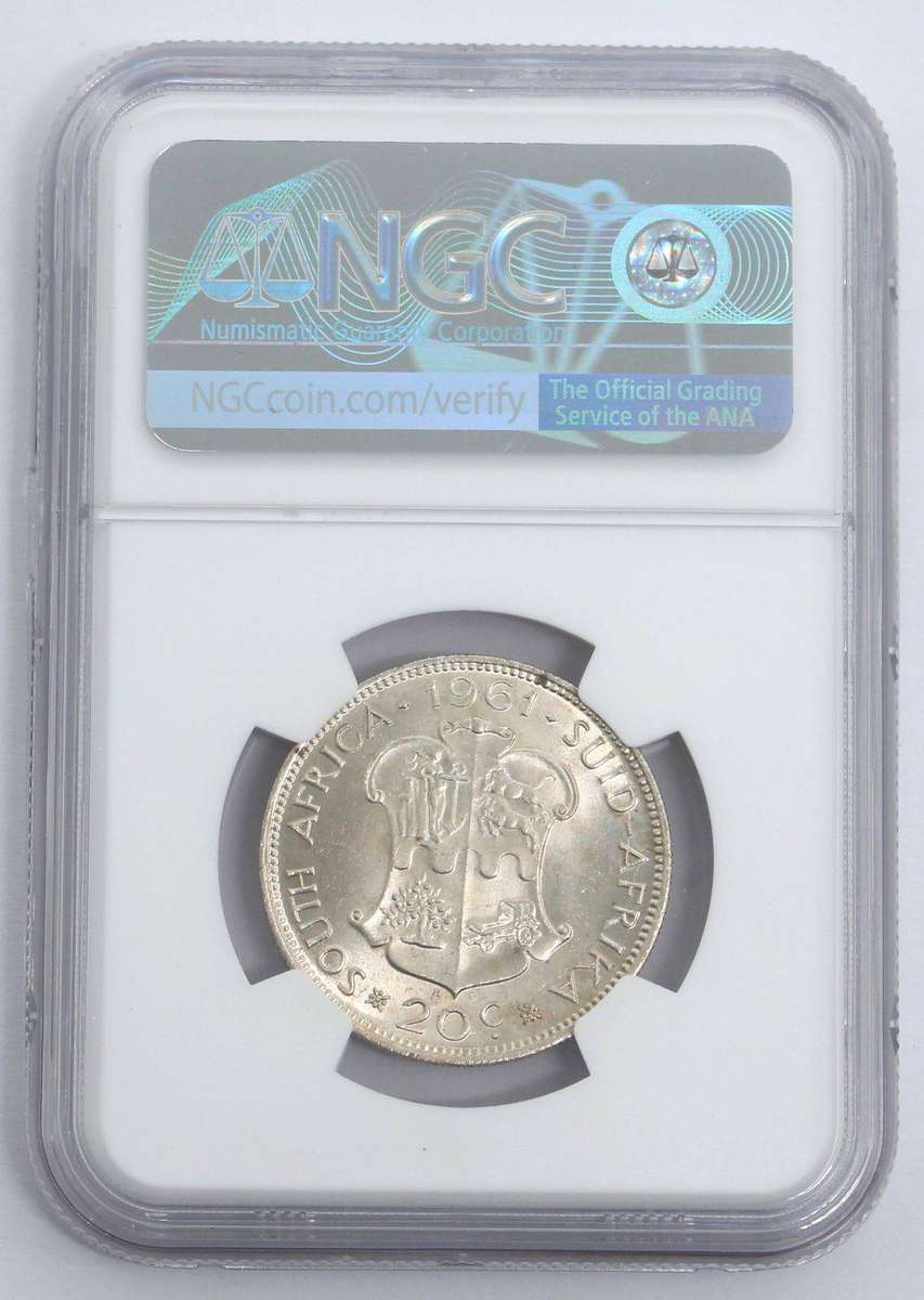**ONLY 3 GRADES ARE HIGHER!!!** 1961 Silver 20c ~ NGC MS64