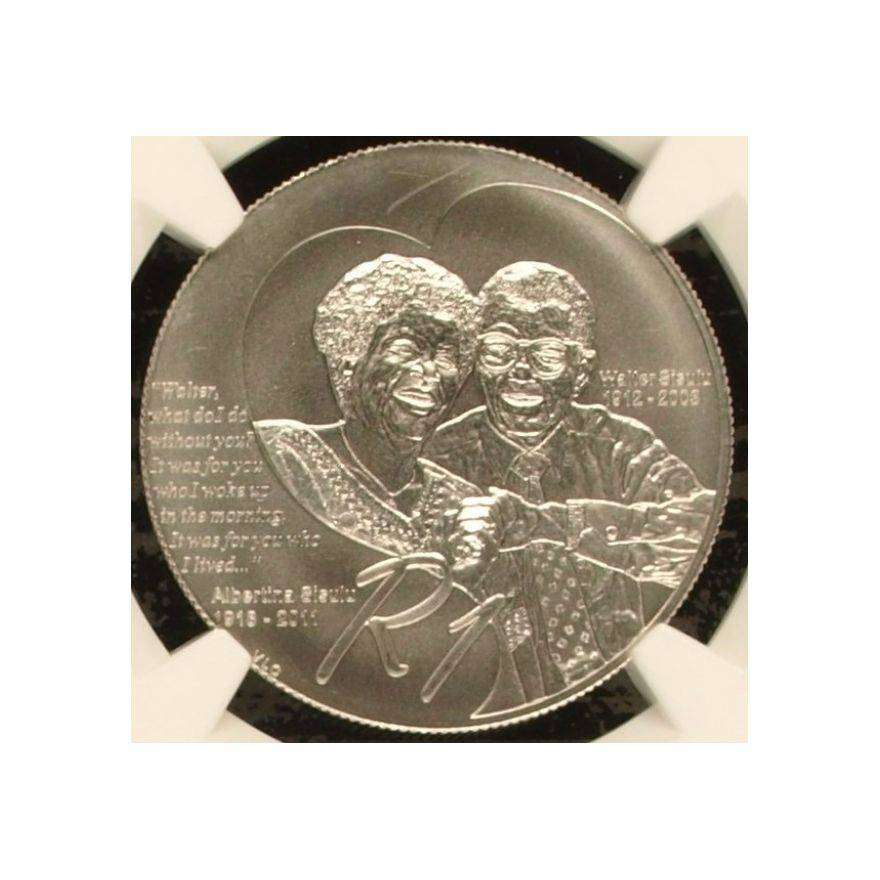 2012 Protea Silver R1 ~ NGC MS 68 ~ "Walter & Albertina Sisulu"