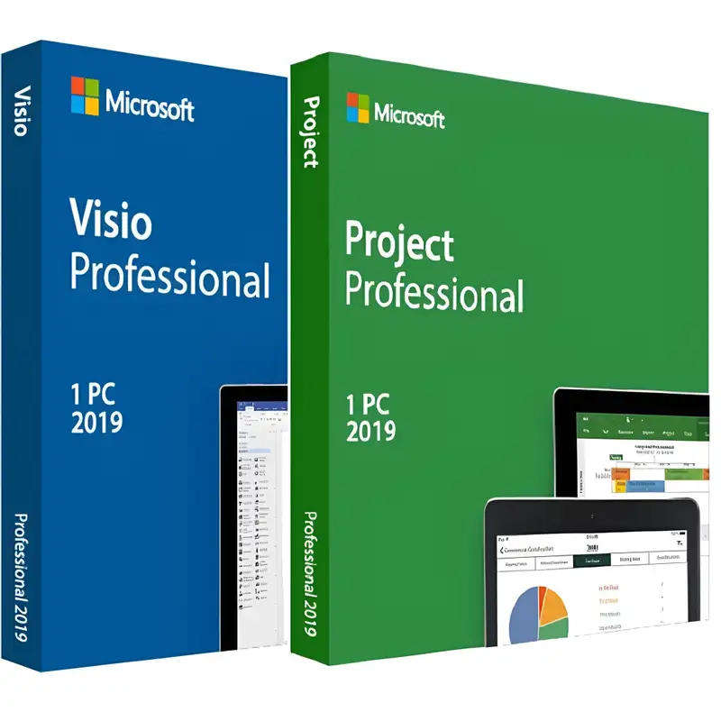 Microsoft Project 2019 Professional + Visio 2019 Professional