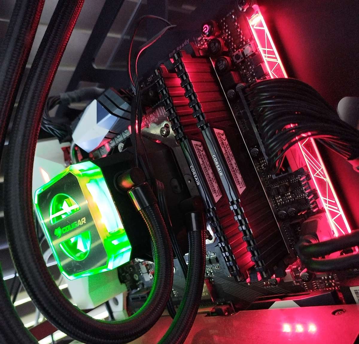 I7 CPU, Gaming Motherboard, Memory and liquid cooling system bundle