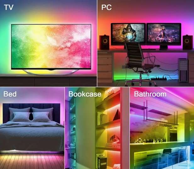 RGB+Intelligent Control 5 meter LED Strip USB with App control