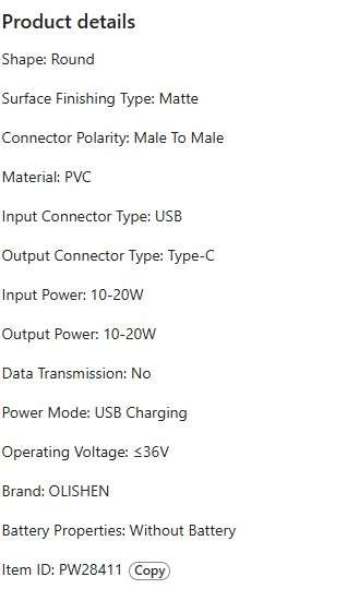 USB Type C Cable LED Glowing Charging Cable 1m RGB Colour