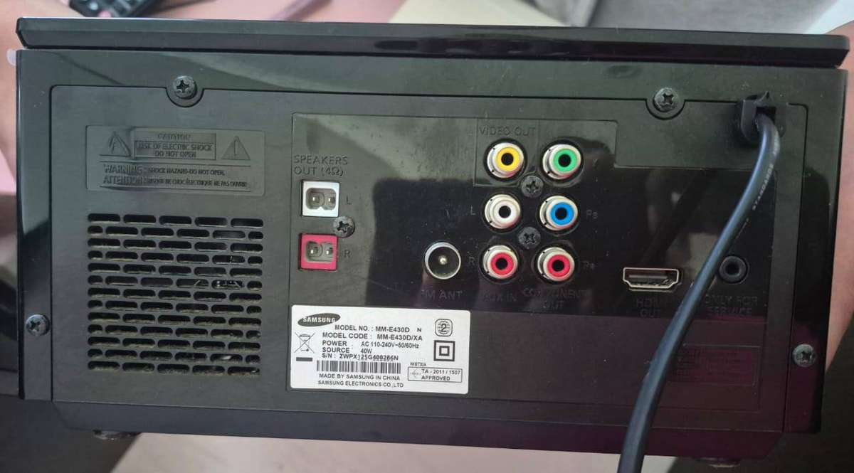 Samsung MM-E460D DVD Micro Component System