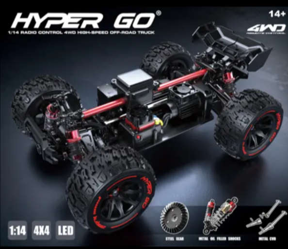 MJX Hyper Go 14210 V3 Brushless RC Monster truck / Buggy 1/14 Scale 1 x 2S Battery (3S compatible)