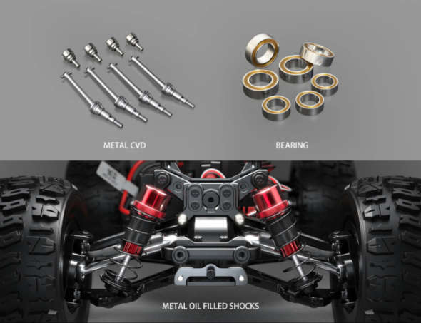 MJX Hyper Go 14210 V3 Brushless RC Monster truck / Buggy 1/14 Scale 1 x 2S Battery (3S compatible)