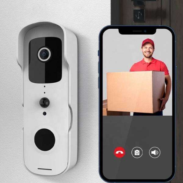 Tuya / Smart Life Smart WiFi Doorbell  Rechargeable | 2-Way Audio | PIR Motion Detection