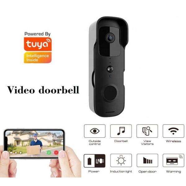 Tuya / Smart Life Smart WiFi Doorbell  Rechargeable | 2-Way Audio | PIR Motion Detection