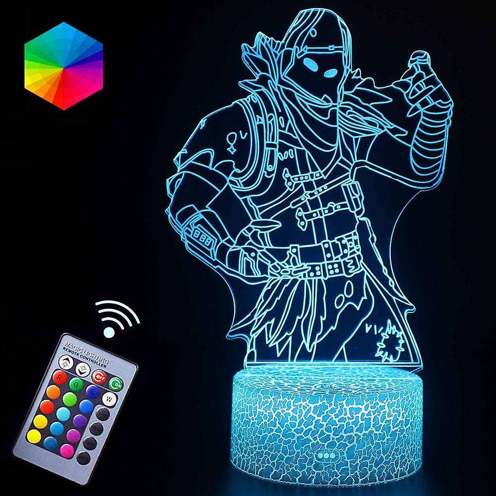 Fortnite Battleroyale Colour Changing Night Light Lamp 3d Mood Effect Led
