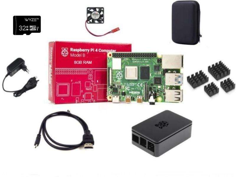 Raspberry Pi 4B 8GB Kit with RPI OS 32gb card and carry case - OPEN BOX ITEM - Retail R4500