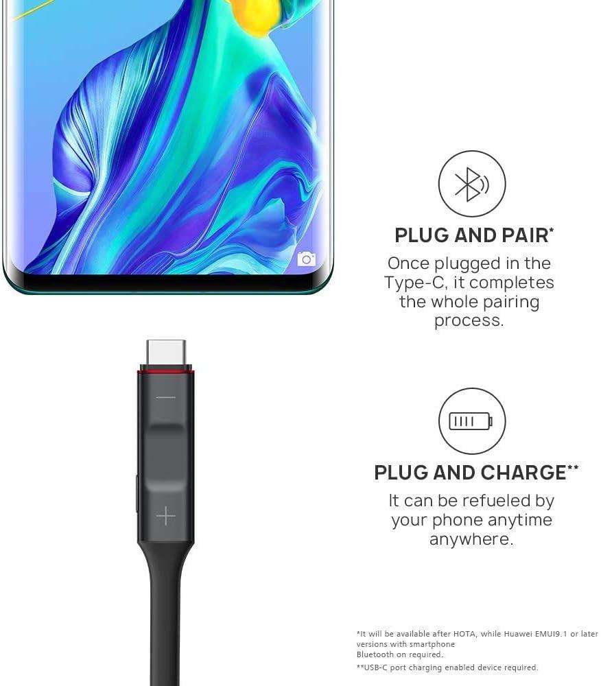 HUAWEI 55030949 Freelace CM70 Earphones, Bluetooth Connection, Wireless, Black