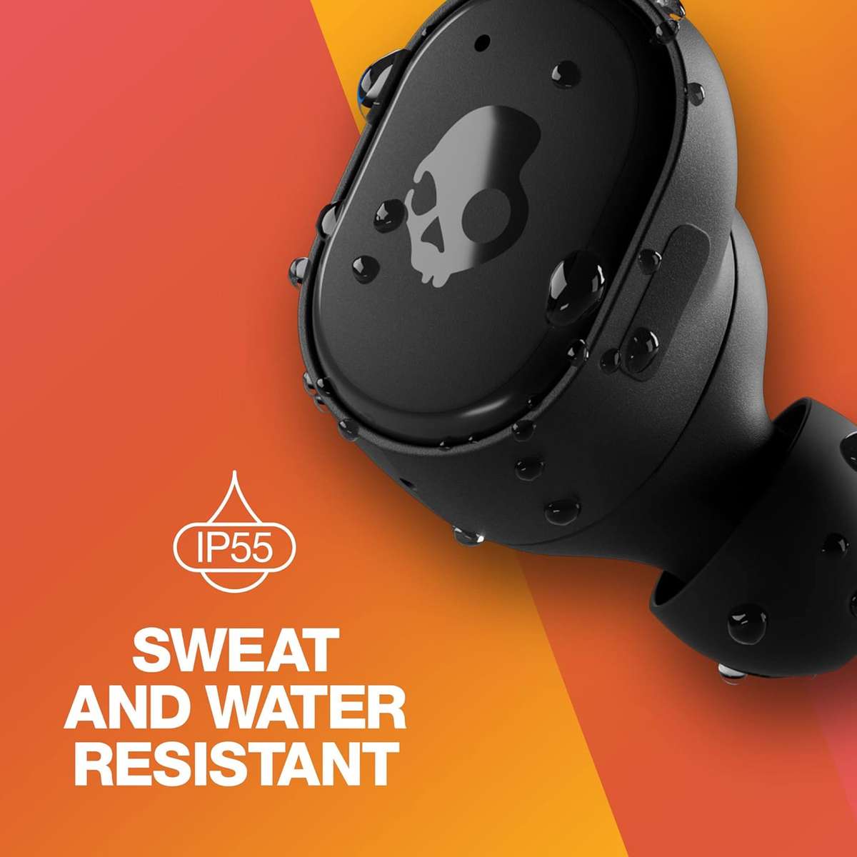 Skullcandy Grind Fuel In-Ear Wireless Earbuds with Wireless Charging, 40 Hr Battery - RETAIL R2500