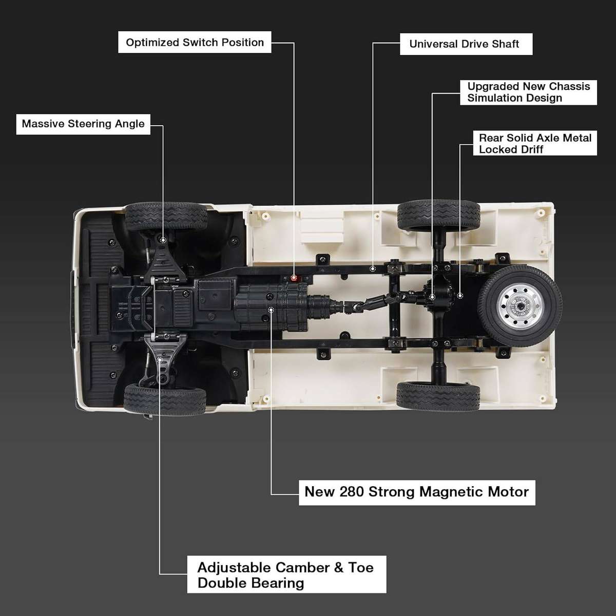 Licenced Suzuki  WPL D14 RC Drift Car 1/10 4WD Off Road Truck RTR 2.4 GHz Remote 4x4 Kei Truck