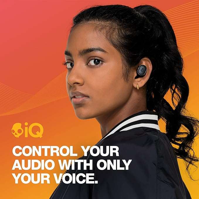 Skullcandy Grind Fuel In-Ear Wireless Earbuds with Wireless Charging, 40 Hr Battery - RETAIL R2500